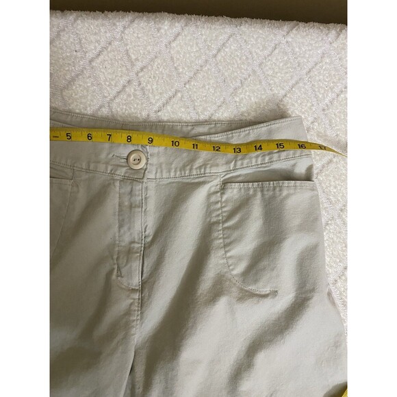 Vintage Woolrich Women’s Beige Shorts Front/back Pockets Size 10 - Picture 12 of 14